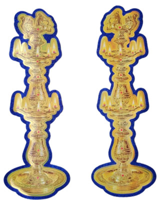 Diwali Kuttu Vilakku Sticker Medium